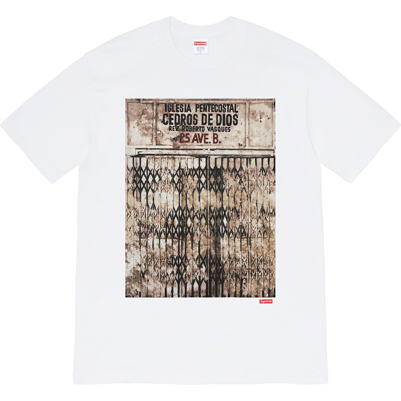 Martin Wong/Supreme Iglesia Pentecostal Tee view 2